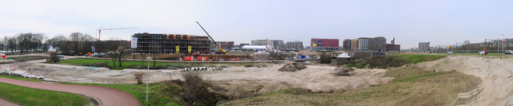 904000 Panorama van de in aanbouw zijnde wijk Leidsche Rijn te Utrecht, vanaf de Vleutensebaan (ter hoogte van de ...